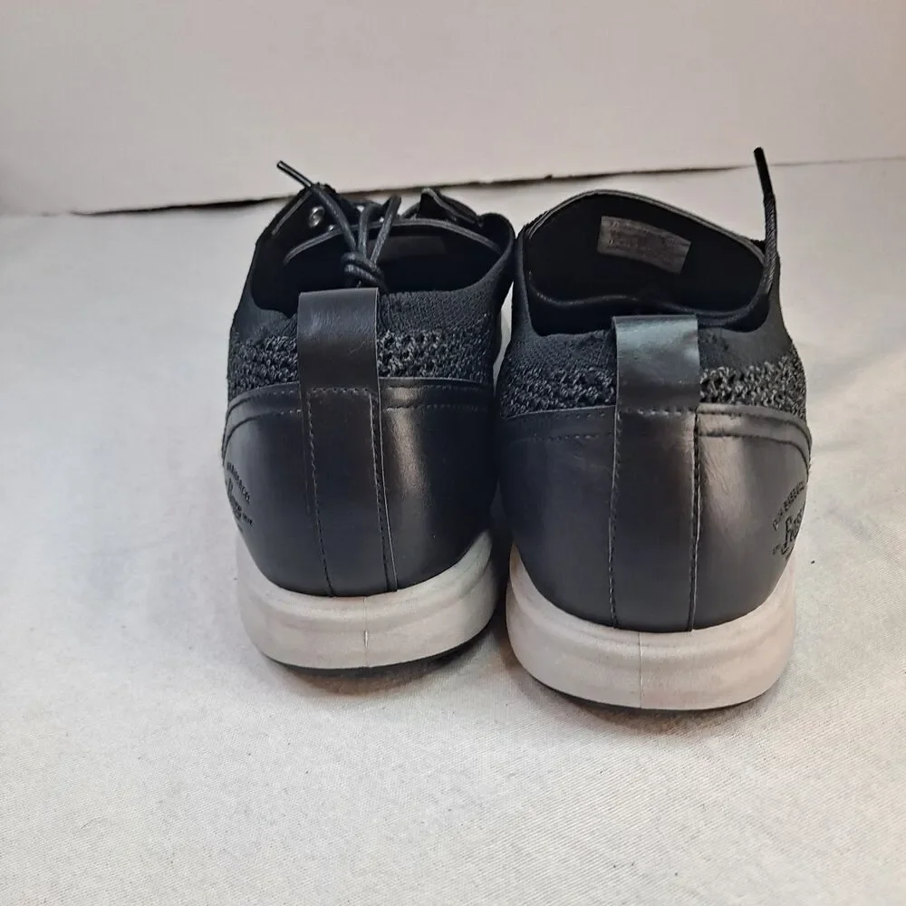 G.H. Bass & Co. Connor KT Oxford Mens Gray Black Casual Knit Shoes Size 9.5